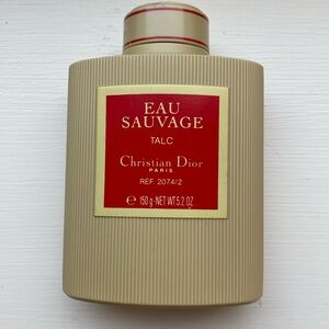 Vintage Christian Dior Eau Sauvage Talcum Powder